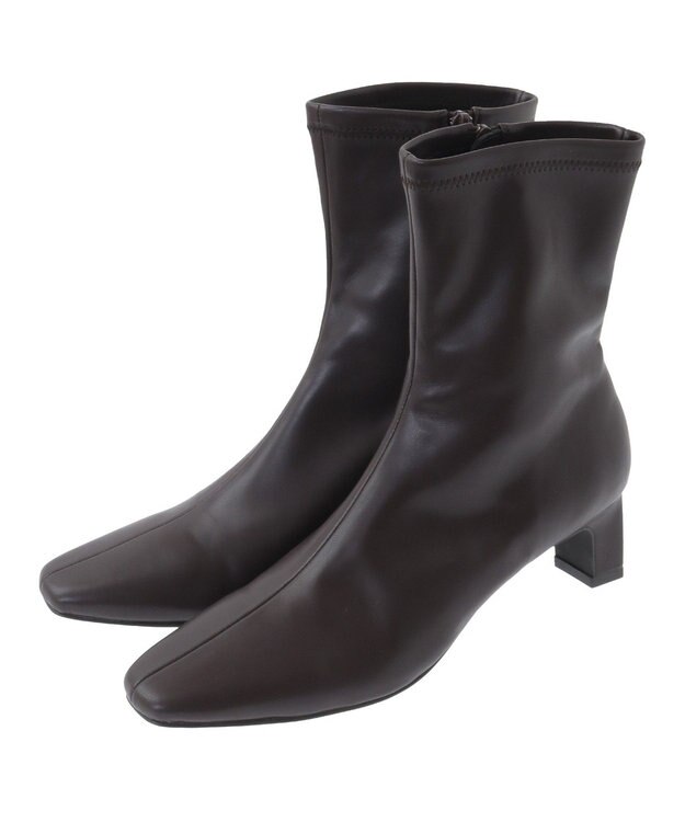 YECCA VECCA ストレッチミドルブーツ Black