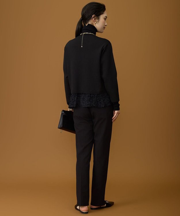 自由区 L 【SHIHOさん着用】ウールシルクミックスインナー ニット ブラック