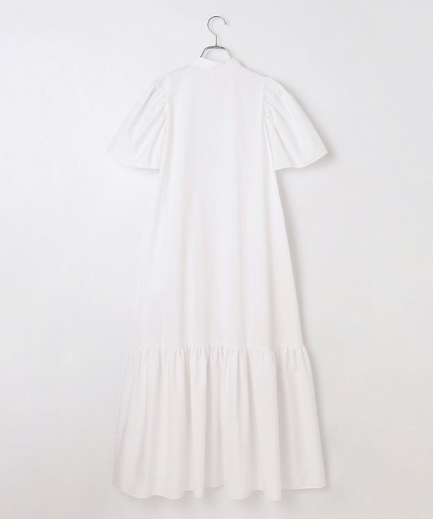 #Newans フレアヘムシャツワンピース ホワイト