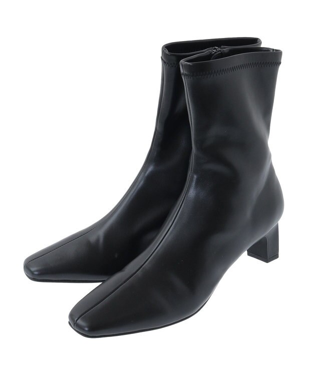 YECCA VECCA ストレッチミドルブーツ Black