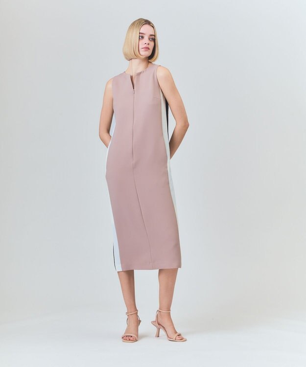 GRACE CONTINENTAL ケープレイヤードドレス ベージュ