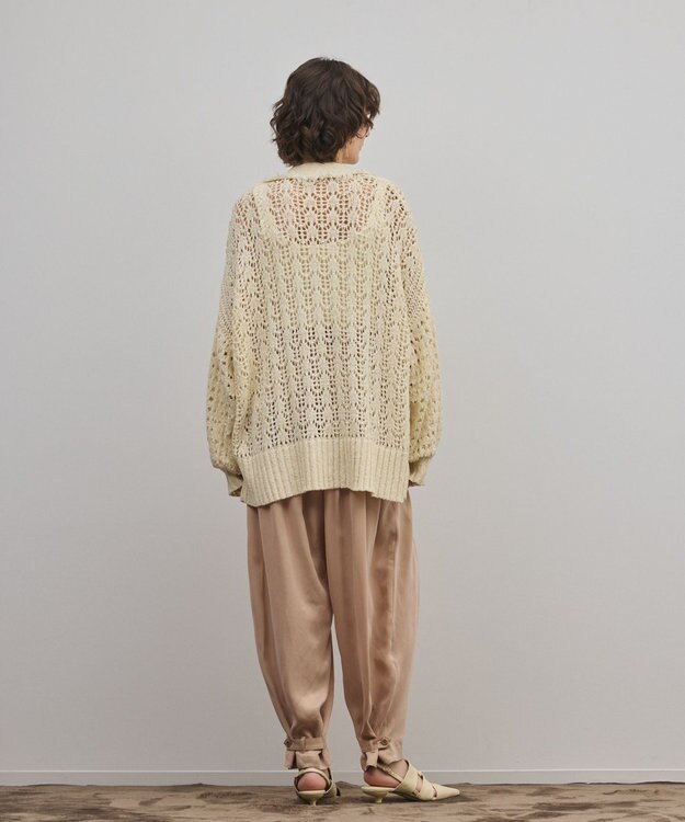 GRACE CONTINENTAL zipミドルニットカーディガン キナリ