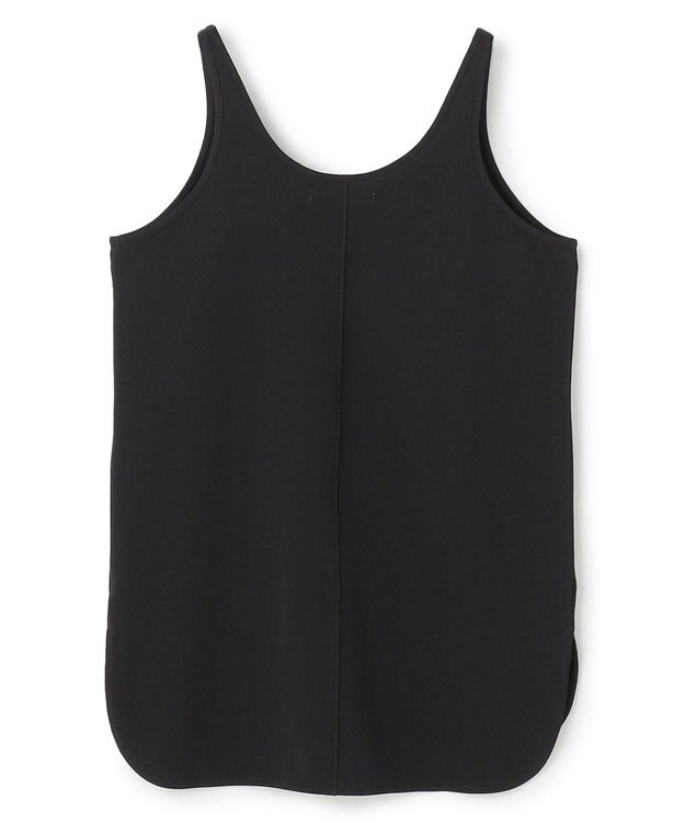 BEIGE， 【洗える】BROIS / コットンシャツテールタンクトップ Black