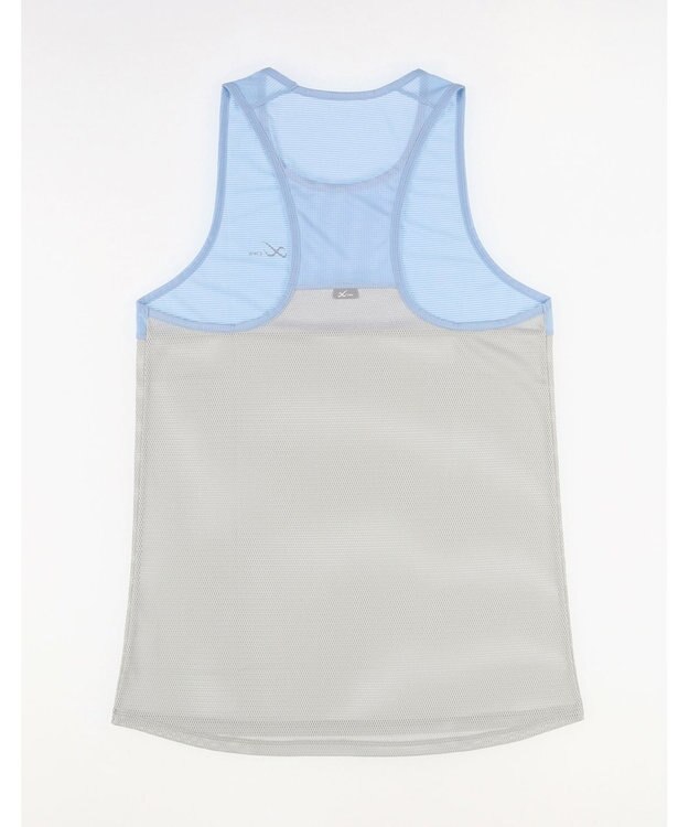 CW-X 【UNISEX】 CW-X ランニングシャツ メッシュ素材 涼しい着ごこち スポーツウェア ノースリーブ ユニセックス DLR160 /ワコール サックス