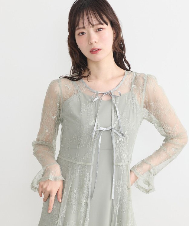 earth music&ecology SET2点レースワンピース＋キャミワンピース ミント