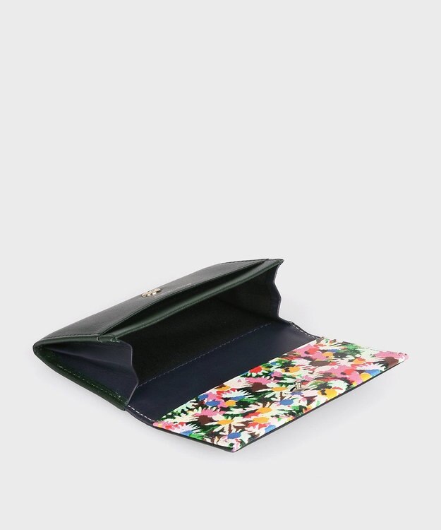 Paul Smith マーガレットプリントトリム 名刺入れ ダークグリーン