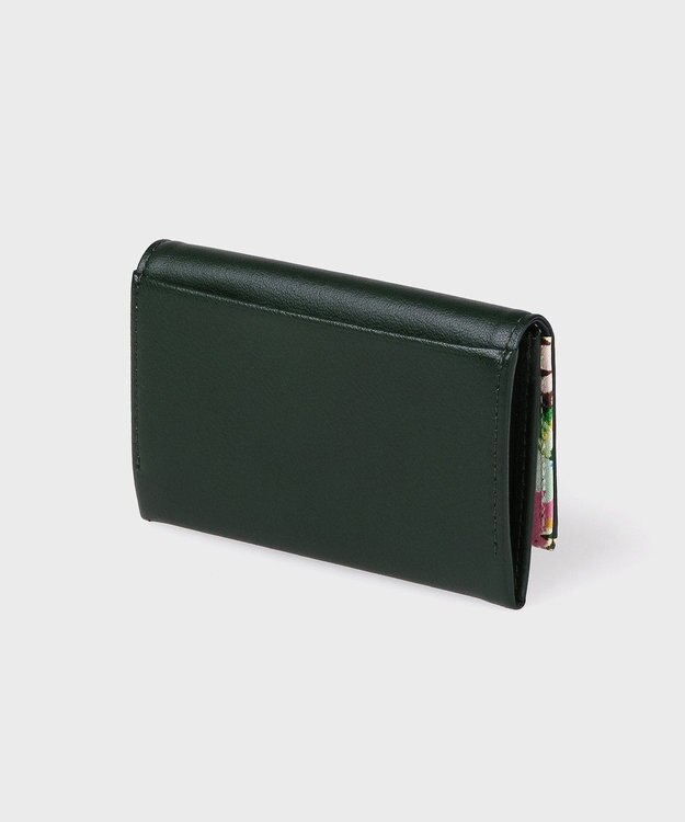 Paul Smith マーガレットプリントトリム 名刺入れ ダークグリーン