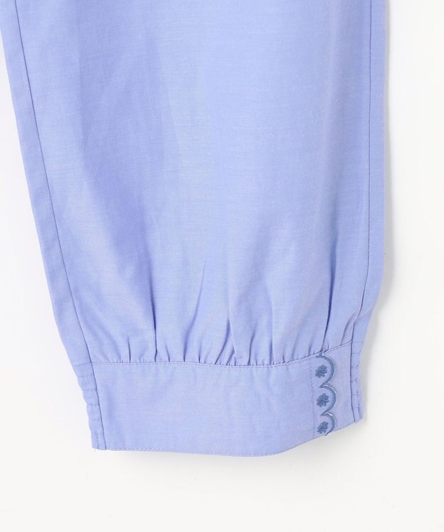 組曲 KIDS 【150-170㎝】 クロップドカフスパンツ サックスブルー