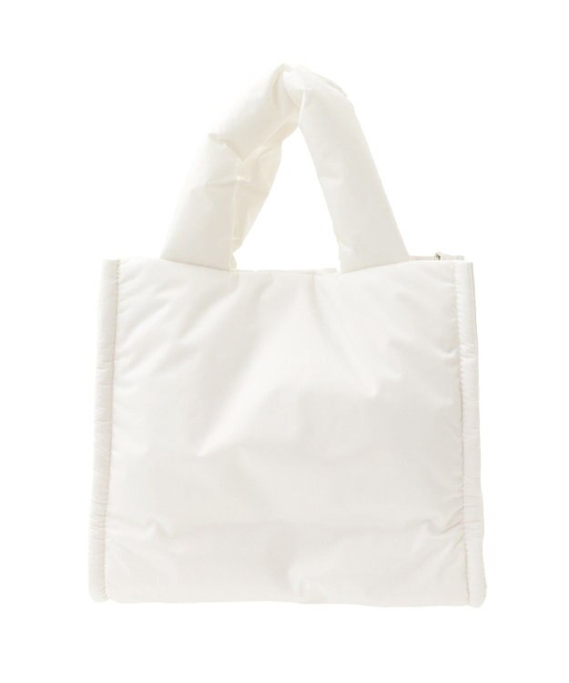 Maison de FLEUR リボン刺繍パファー2Wayトートバッグ Ivory