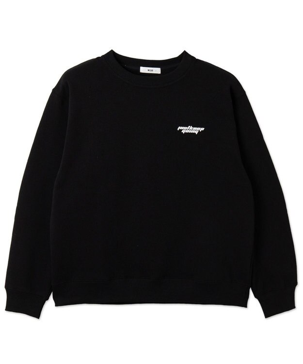 WEGO 【ユニセックス着用ITEM】リラックスフィットグラフィックプルオーバー ブラック