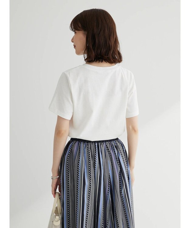 Green Parks ・ＲＡＹ　ＣＡＳＳＩＮ　パールドットロゴＴシャツ Off White