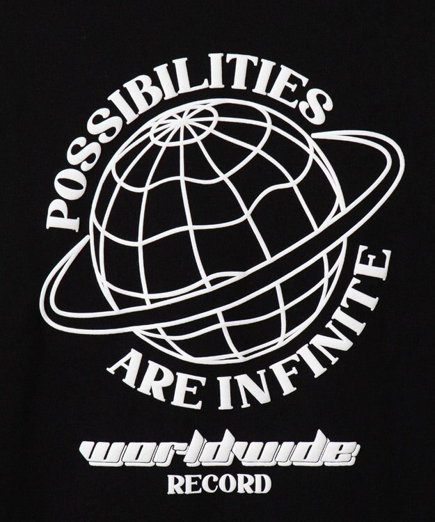 WEGO 【ユニセックス着用ITEM】リラックスフィットグラフィックプルオーバー ブラック