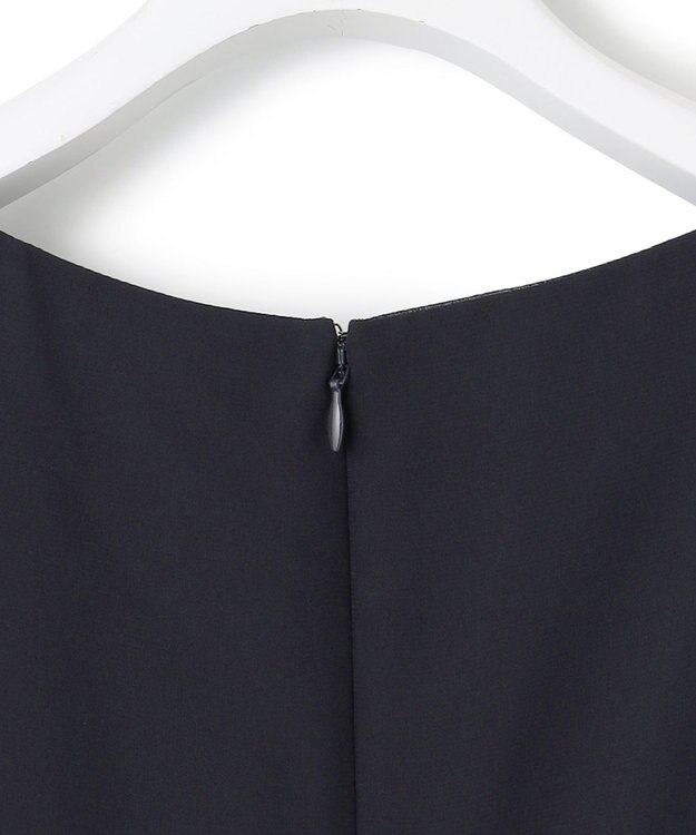 23区 S 【APPLAUDIR】シフォンジョーゼット コンビドレス ネイビー系