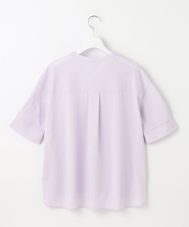 自由区 【WEB限定・洗える】サッカージャージー カットソー ラベンダー