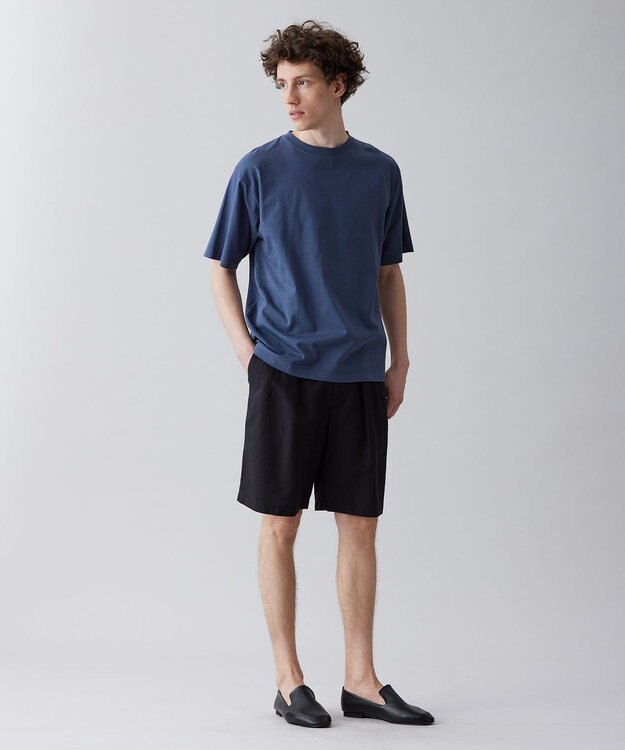 UNFILO MENS ライトリネン ショートパンツ [23年春夏商品] ブラック