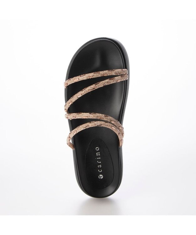 MODE ET JACOMO <carino>厚底ビジューサンダル ピンク