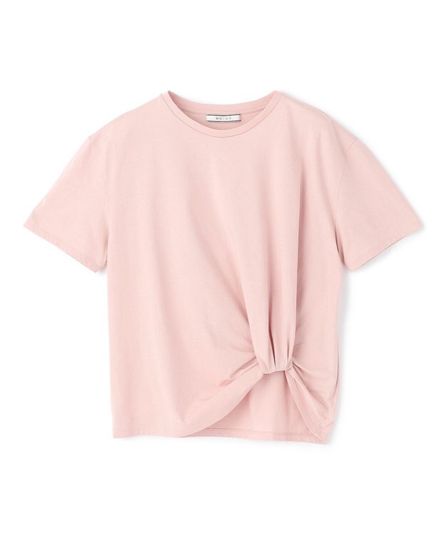 BEIGE， CERUSSITE / フォルムタック ドレープTシャツ Pink