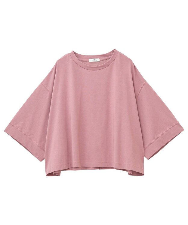 earth music&ecology 【接触冷感】バックギャザーＴｅｅ Pink