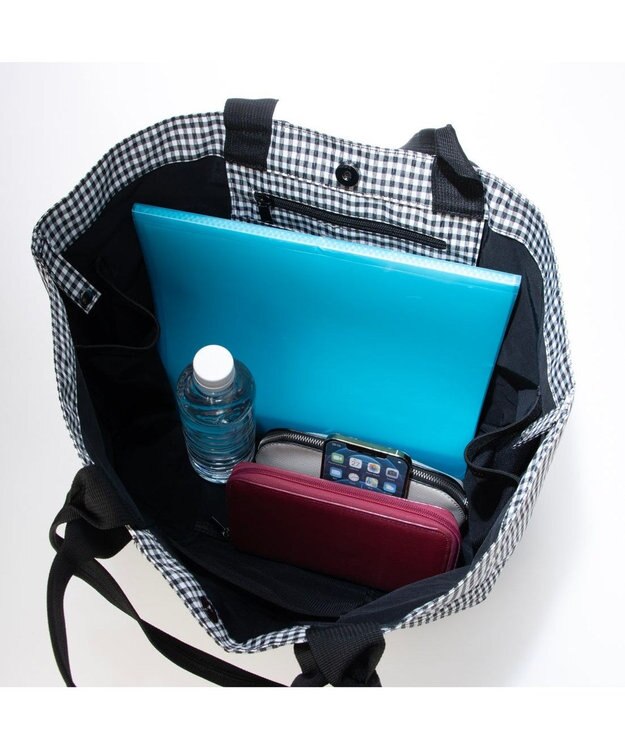 UNBILLION カシュカシュ cachecache / ダブルハンドルマザーバッグ ブラックミックス