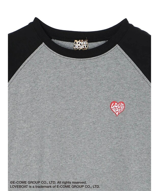 Green Parks ■別注　ＬＯＶＥ　ＢＯＡＴ　ラグランワンピース Gray