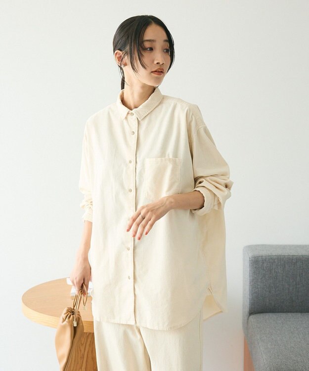 CRAFT STANDARD BOUTIQUE コーデュロイシャツ Ivory