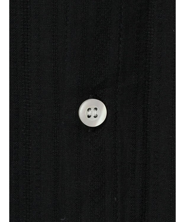 Green Parks カラミバンドカラーシャツ Black