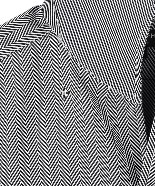 JOSEPH HOMME 【ドレスシャツ】ツイルヘリンボンクレイジー ブラック系1