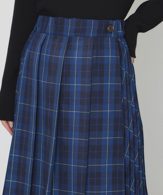 earth music&ecology ミックスプリーツスカート（Ｃｈｅｃｋ） Check