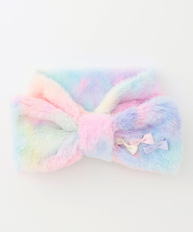 ANY KIDS リボン マフラー レインボー