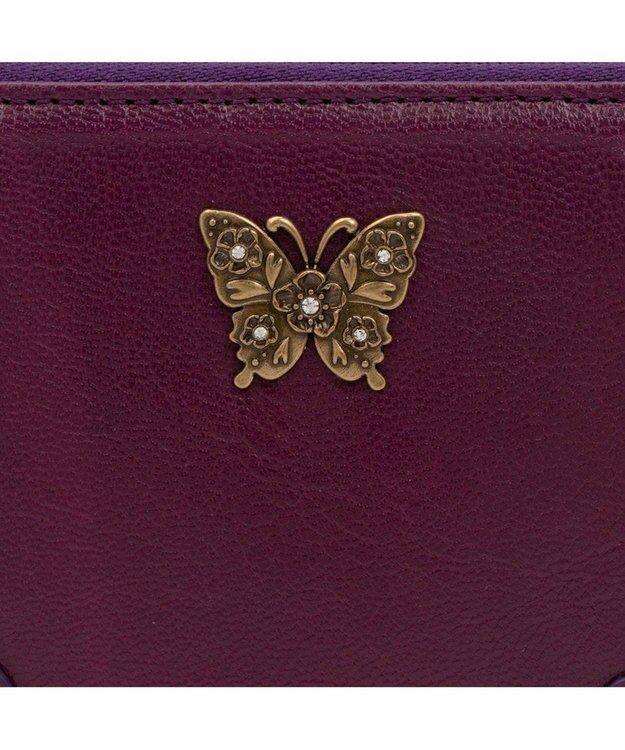 ANNA SUI マチルダ 薄マチ長財布 ワイン