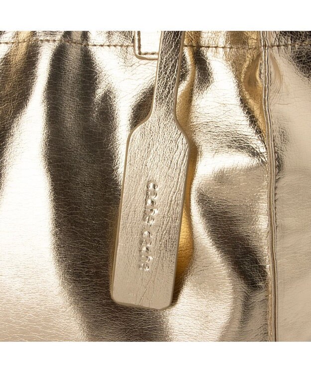 UNBILLION カシュカシュ cachecache / ソフトメタリックショッパートートS ライトゴールド