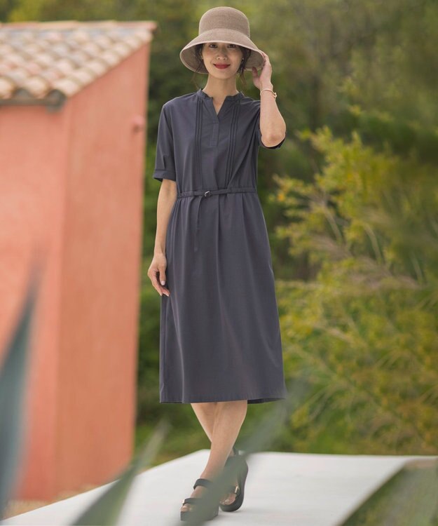 J.PRESS LADIES 【WEB限定・洗える・UV・畳める】BRAID ハット ブラウン系