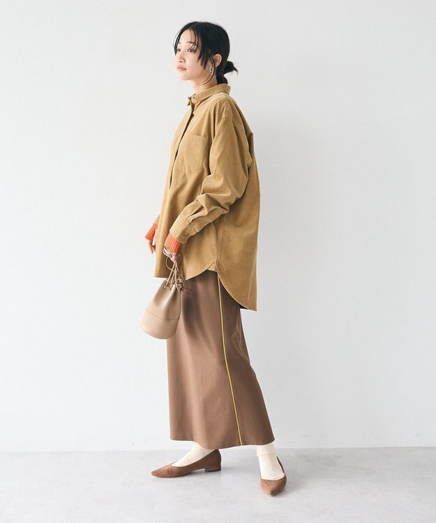 CRAFT STANDARD BOUTIQUE コーデュロイシャツ Camel