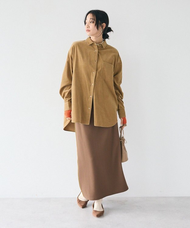 CRAFT STANDARD BOUTIQUE コーデュロイシャツ Camel