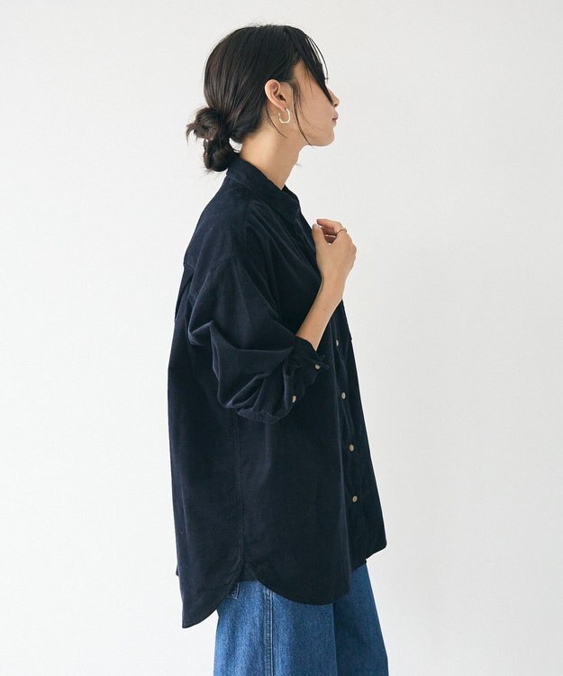 CRAFT STANDARD BOUTIQUE コーデュロイシャツ Black