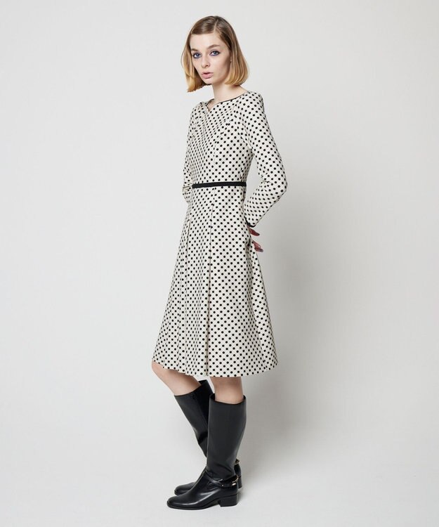 TOCCA 【洗える！】CLOVER STAMP ドレス ベージュ系5