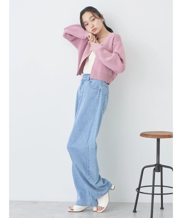 earth music&ecology バックリボンボレロ Pink