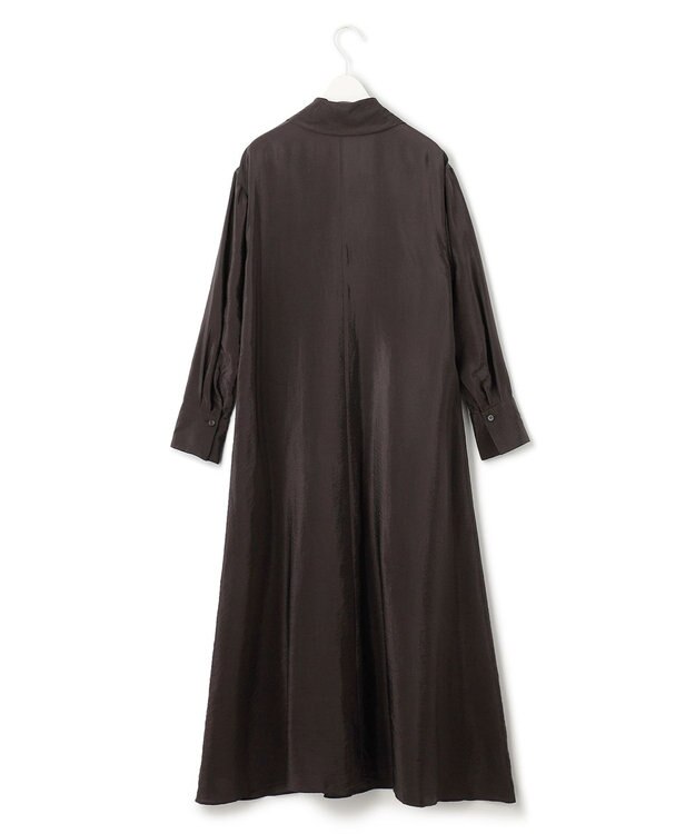 ICB キュプラシルキーオーガンジー ワンピース バーントブラウン系