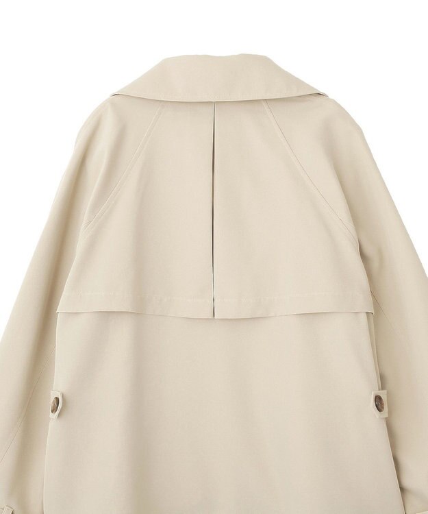 earth music&ecology 2WAYフードショートフレアトレンチ Beige