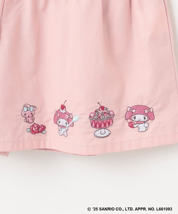 ANY KIDS 【any FAM ×サンリオキャラクターズ】裾刺繍 キュロット マイメロディ×ピンク