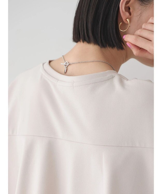 AMERICAN HOLIC 接触冷感バックフレアポンチプルオーバー Gray Beige