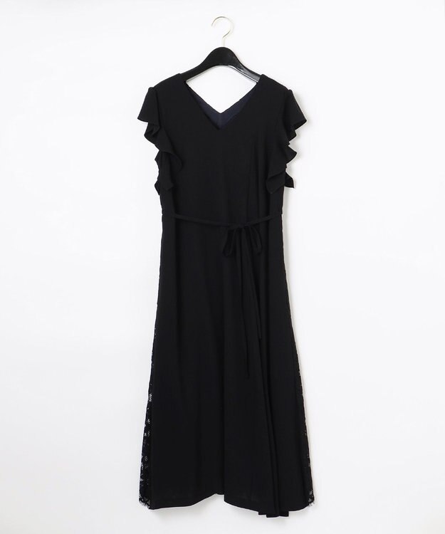 GRACE CONTINENTAL バックレースドレス ブラック