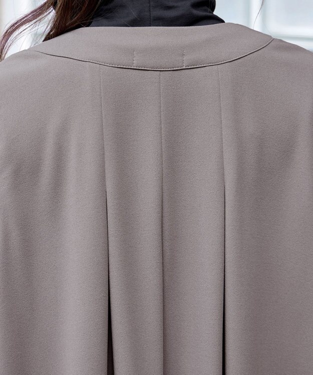 Tiaclasse 【洗える】バックタックロングジレ モカ