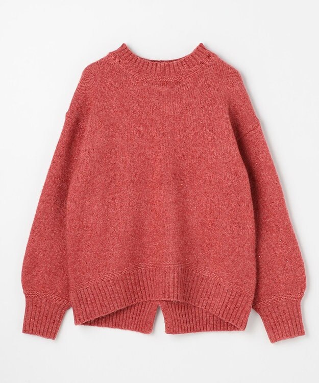 ANY スパンコールニット レッド