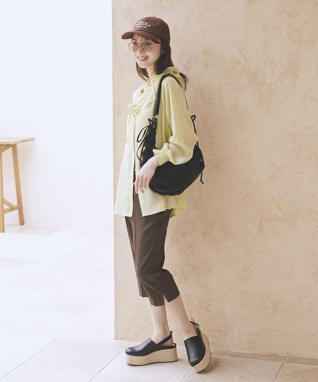 earth music&ecology 【UVカット】アソートロゴCAP Brown