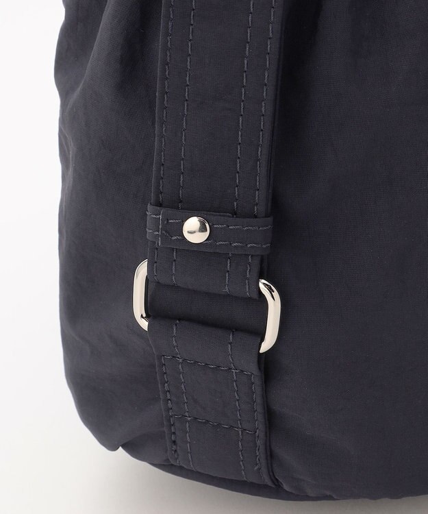 LA BAGAGERIE 【MONICA】クリンクルナイロン　ドロスト2WAYバッグ ネイビー