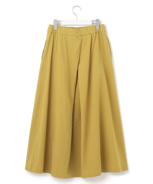 J.PRESS YORK STREET 【WOMEN】ワンウォッシュリネンコットン スカート イエロー系