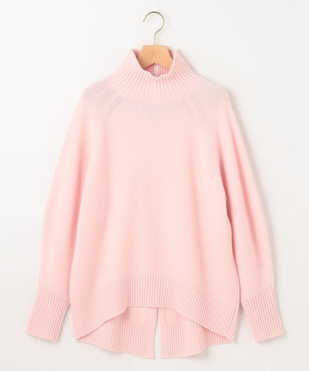 組曲 S ウールカシミヤミックス ロールネックニット ピンク系