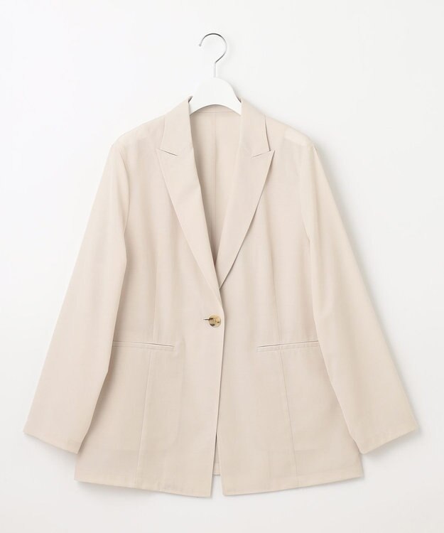 23区 【洗える】シアーマットクロス ジャケット ベージュ系