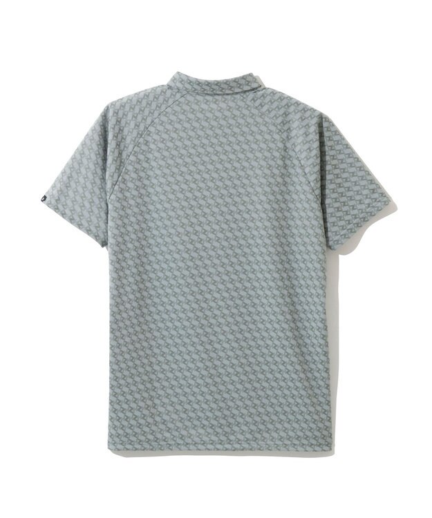 ZERO HALLIBURTON ZH モノグラム ポロシャツ ZHG-A4S6 82816 ゴルフウェア グレー